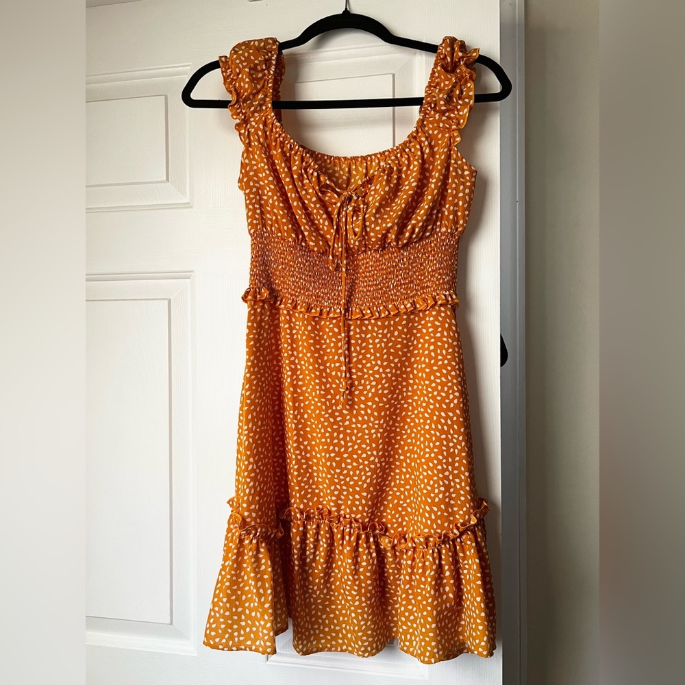 Mustard color dress